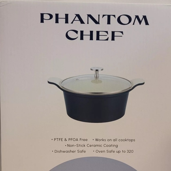 NWT Phantom 🥘Chef 2.3 QT Casserole Die Cast aluminum - Picture 2 of 6